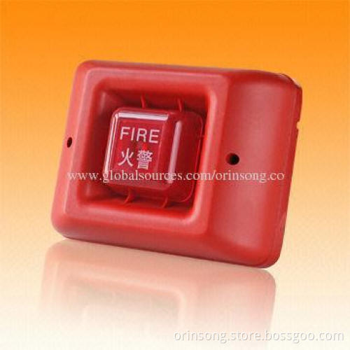 Fire Alarm Strobe Siren with 112dB Alarm Sound
